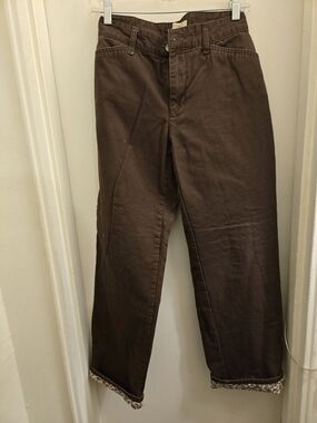 Natural Reflections Men's Dark Brown Chinos